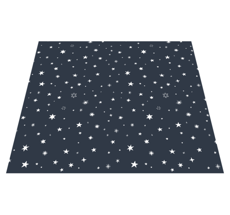 Night sky bedroom vinyl rug - TenStickers