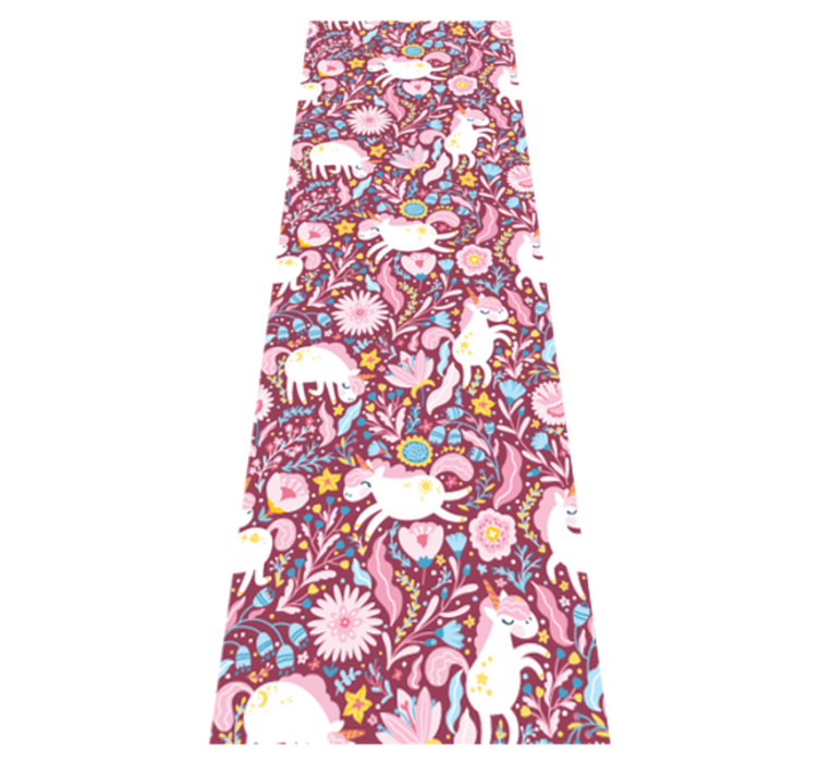 Bedroom vinyl rug with beautiful unicorn design - TenStickers