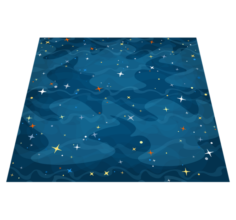 Bedroom vinyl rug starry camouflage - TenStickers