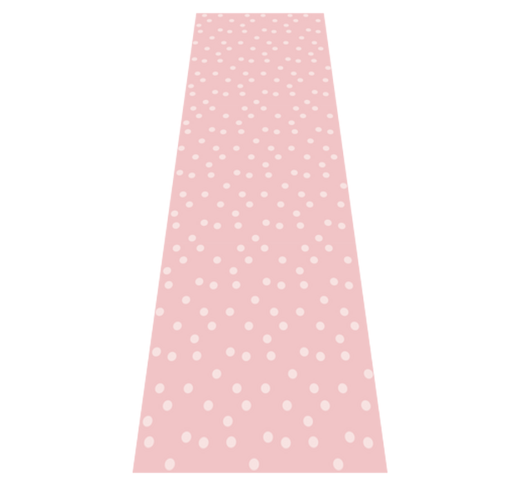 Gently pastel baby color dots bedroom vinyl rug - TenStickers