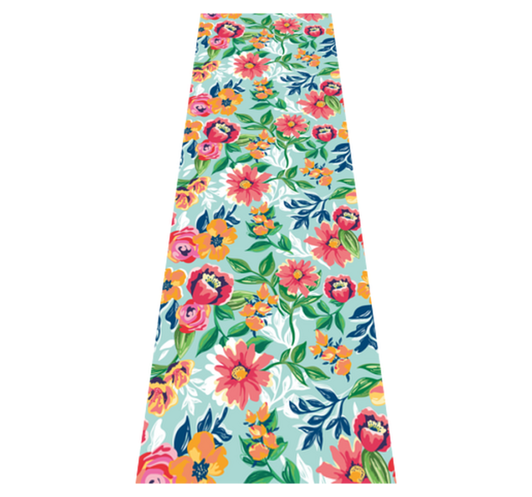 Colorful wild pattern bedroom vinyl rug - TenStickers