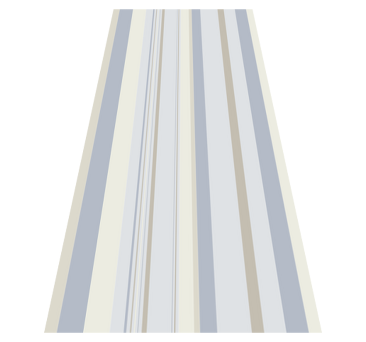 Bedroom vinyl rug in 80's blue and beige stripes - TenStickers