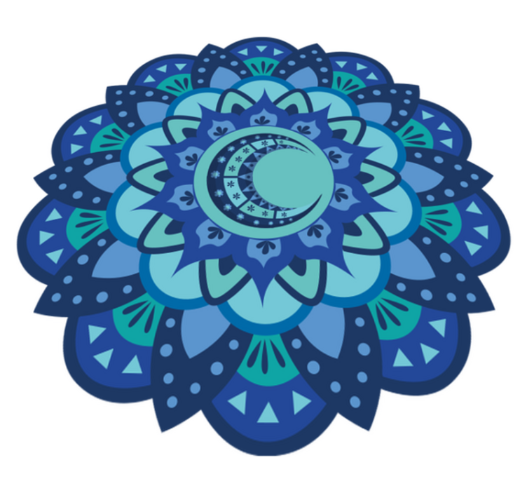 Nature vinyl rug elaborate botanical design - TenStickers