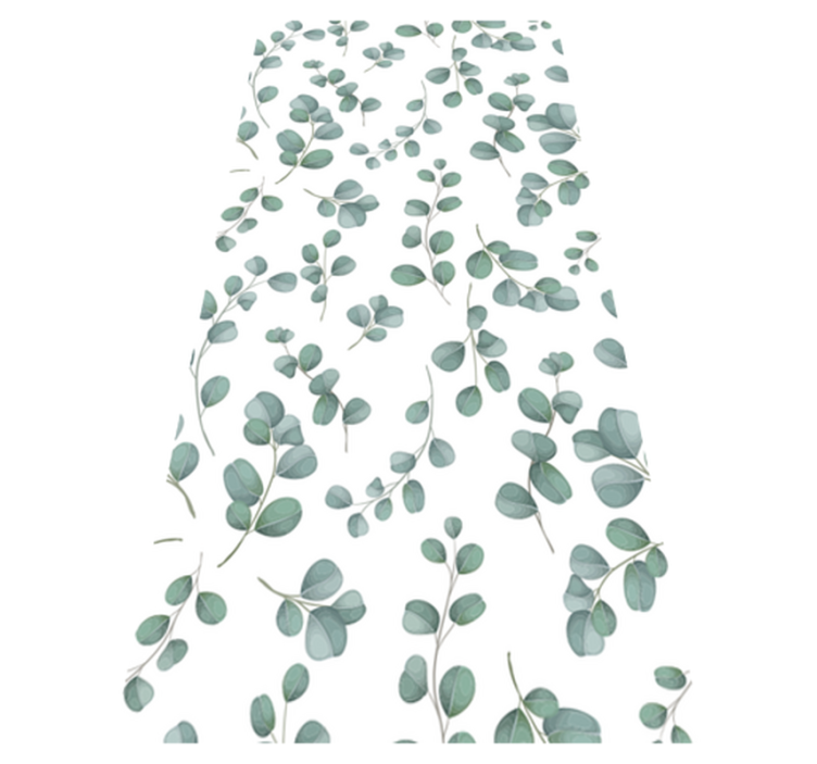 Bedroom vinyl rug elegant seamless floral design - TenStickers