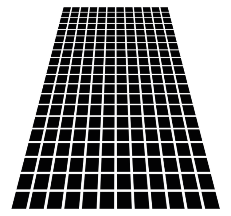 Geometric vinyl rug in gray squares scale - TenStickers