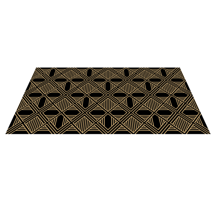 Geometric vinyl rug in art deco gatsby pattern - TenStickers