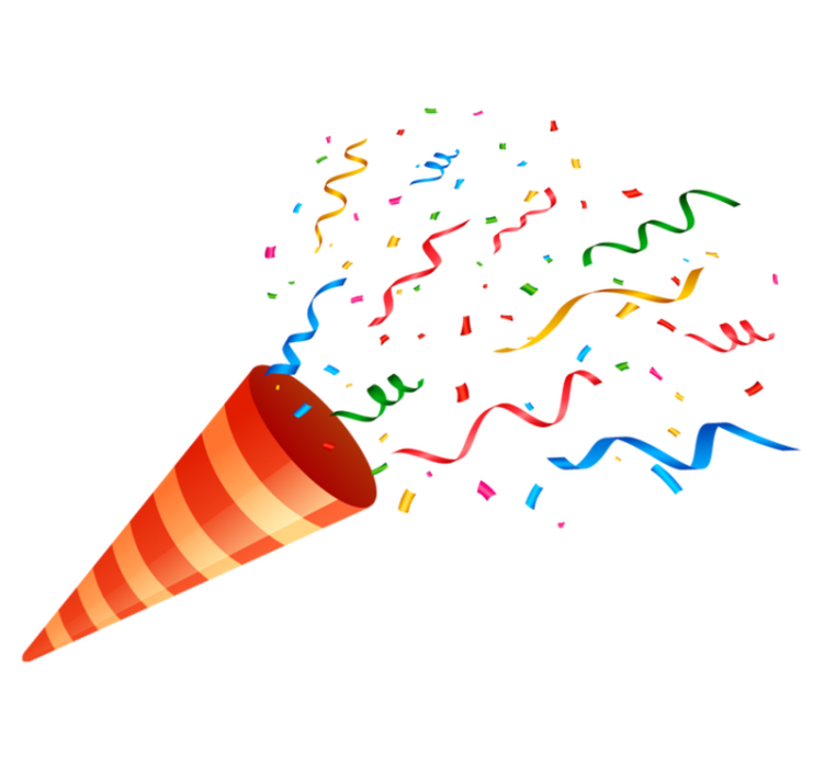 Geometric vinyl rug celebration confetti design - TenStickers