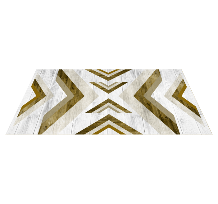 Geometric vinyl rug structured desk cover - TenStickers