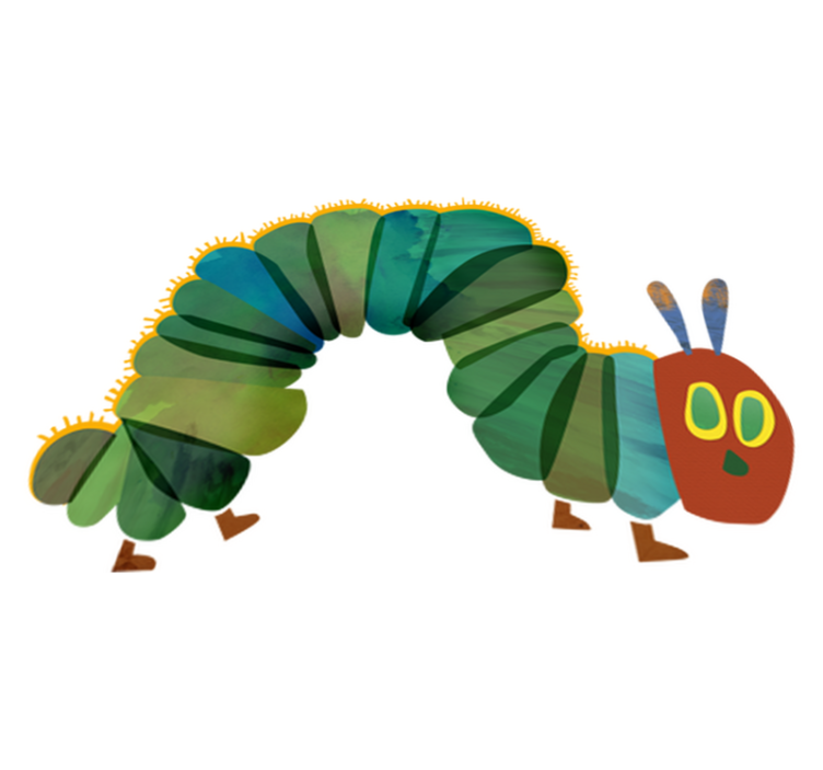 Kids vinyl rug hungry caterpillar - TenStickers