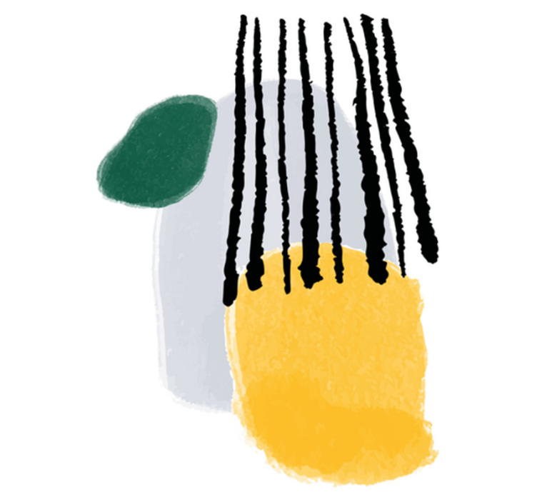 Bedroom vinyl rug with rianning abstract design - TenStickers