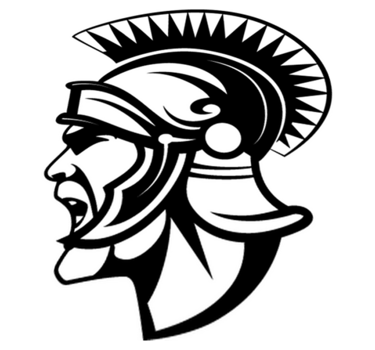 Bedroom vinyl rug with centurion design - TenStickers