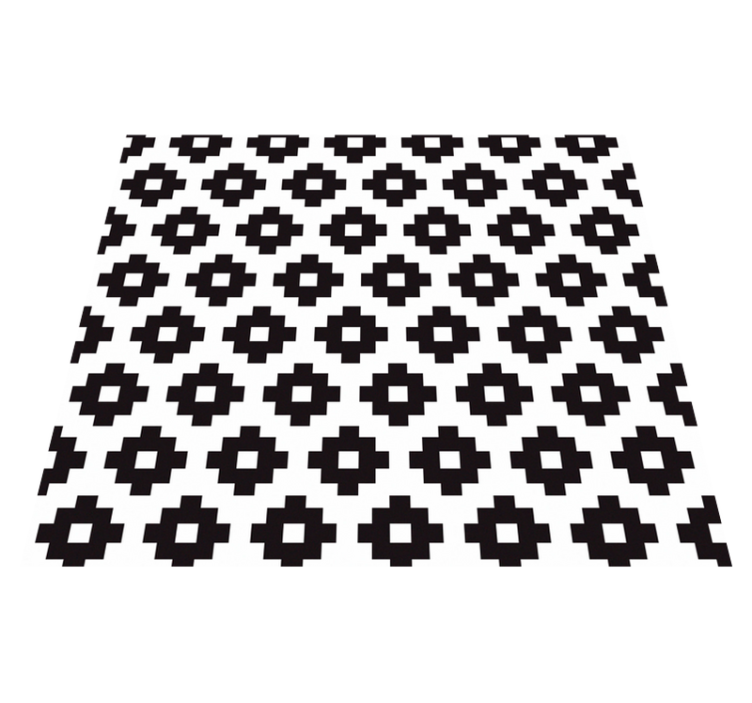 Bathroom vinyl rug modern style bathroom rug - TenStickers