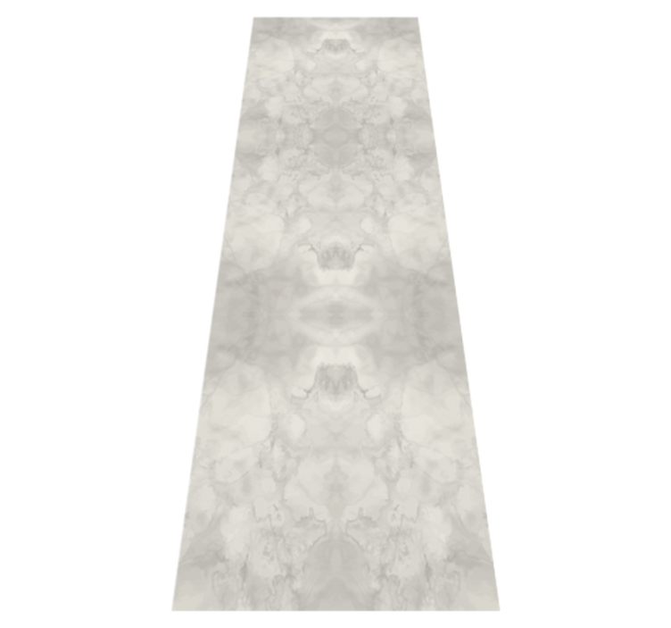 Gray marble textured bathroom vinyl rug - TenStickers