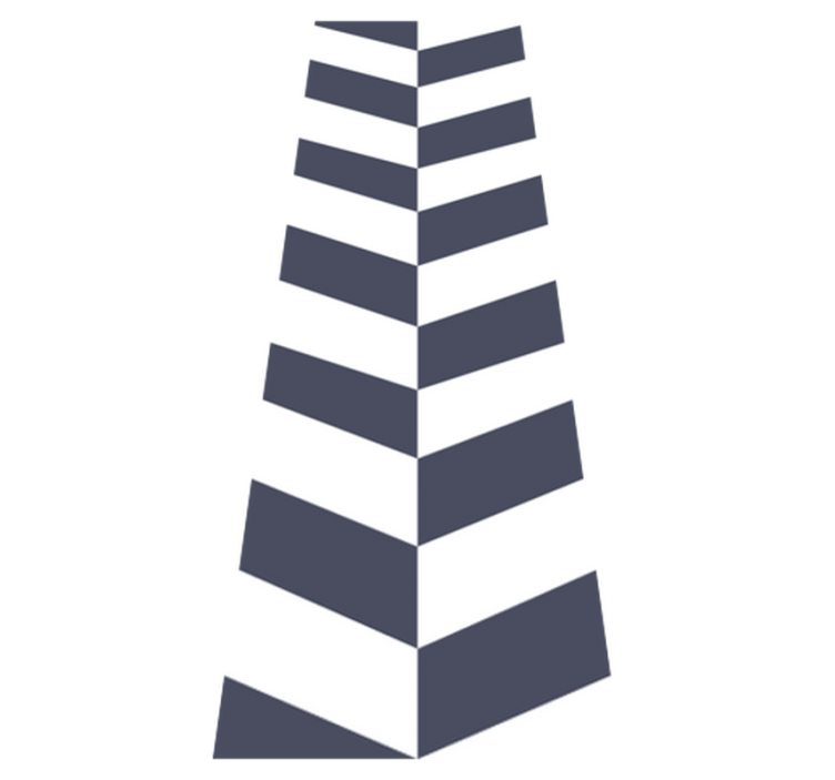 Bathroom vinyl rug with navy blue stripe pattern - TenStickers