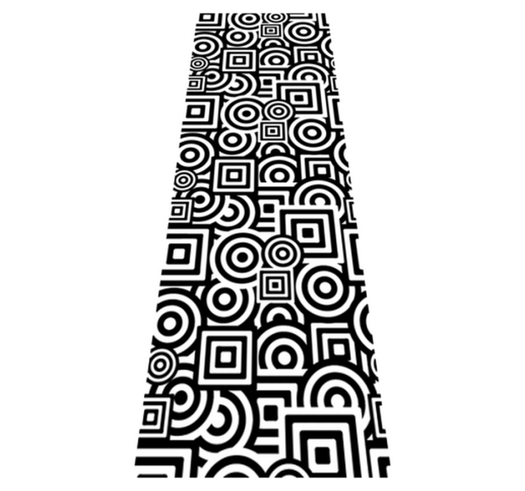 Bathroom vinyl rug concentric shape decor vinyl - TenStickers