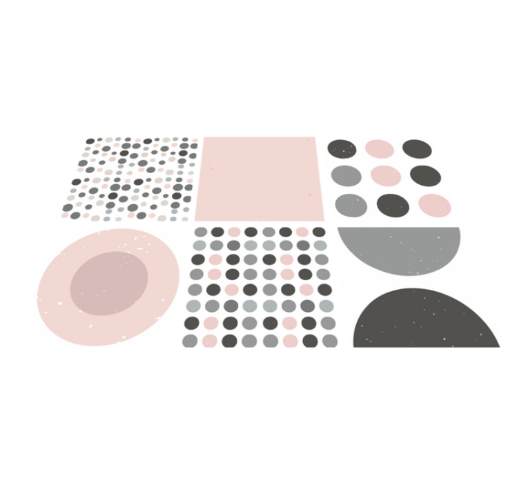 Bathroom vinyl rug in scandinavian rebekka design - TenStickers
