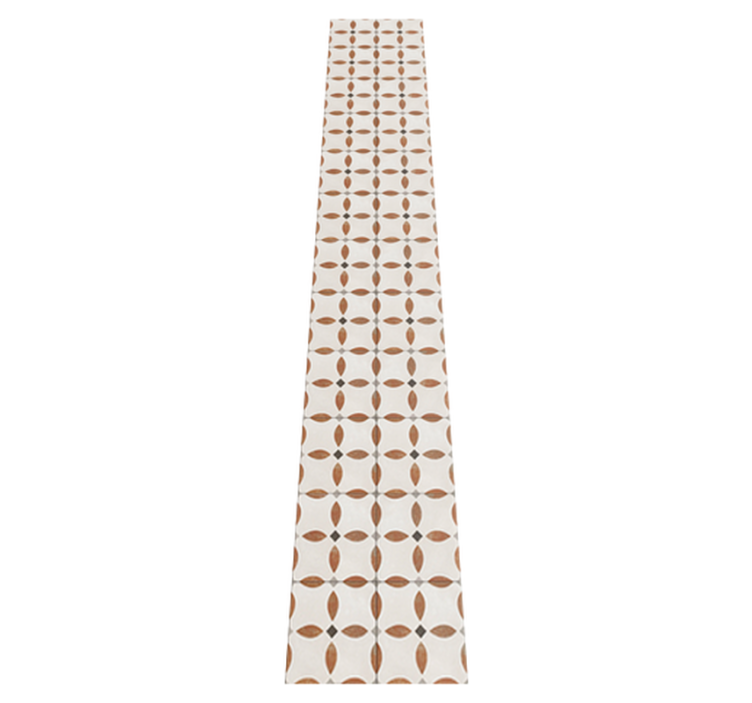 Kitchen vinyl rug with roman style tiles design - TenStickers