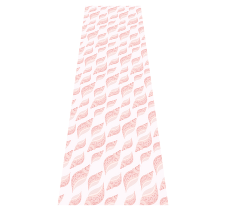 Bedroom vinyl rug trendy pink seashell design - TenStickers