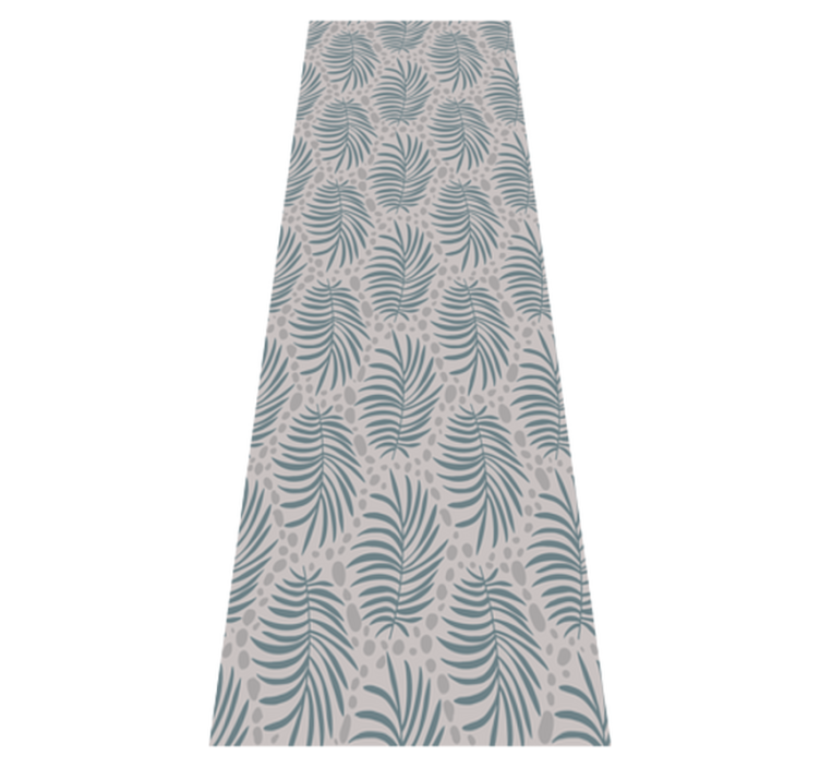 Bedroom vinyl rug in tropical blue hamptons pattern - TenStickers