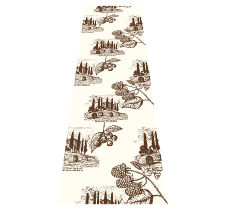 Bedroom vinyl rug in french provincial style - TenStickers