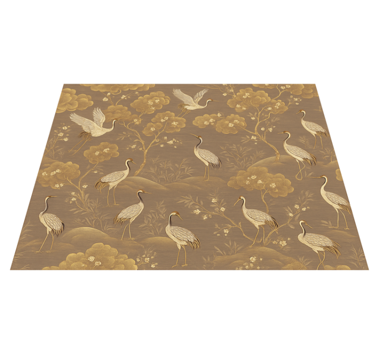 Old asian landscape bedroom vinyl rug - TenStickers