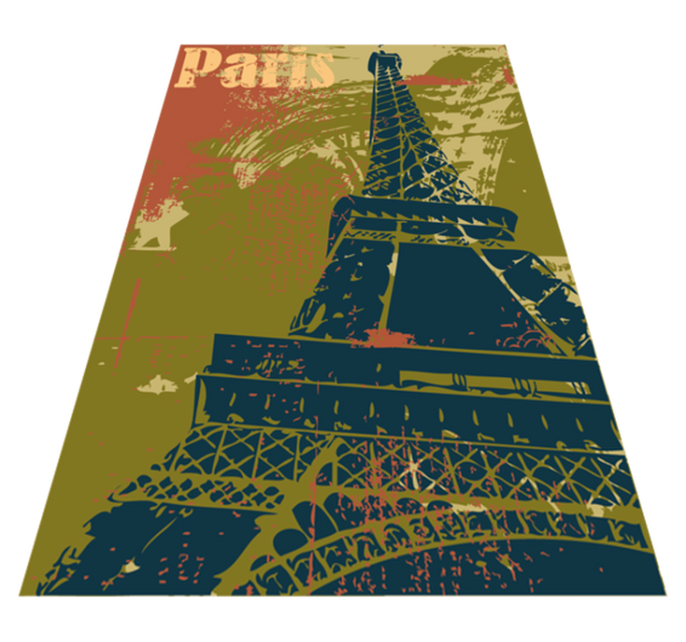 Bedroom vinyl rug paris decorative vinyl poster - TenStickers