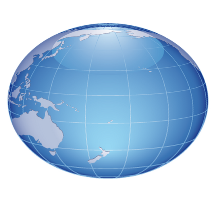 Bedroom vinyl rug pacific ocean blue vinyl world - TenStickers