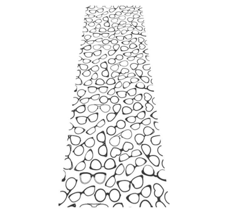 Office vinyl rug stylish sunglasses design - TenStickers