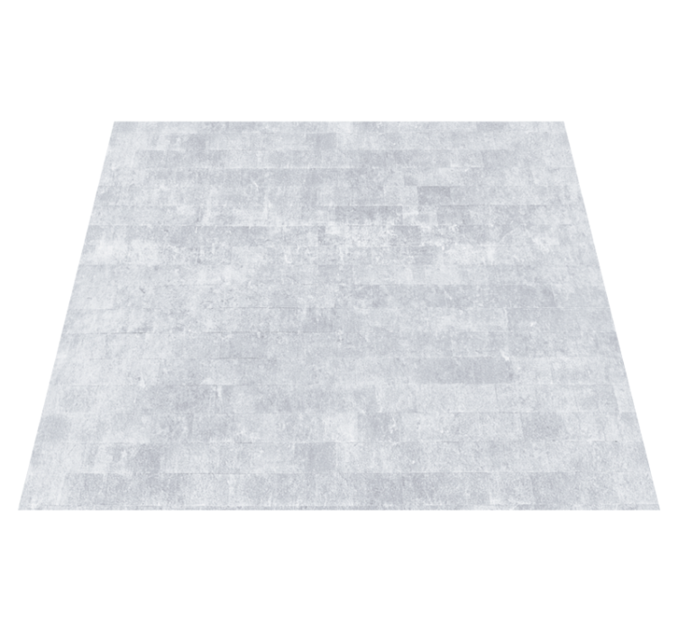Office vinyl rug in weathered gray brick pattern - TenStickers