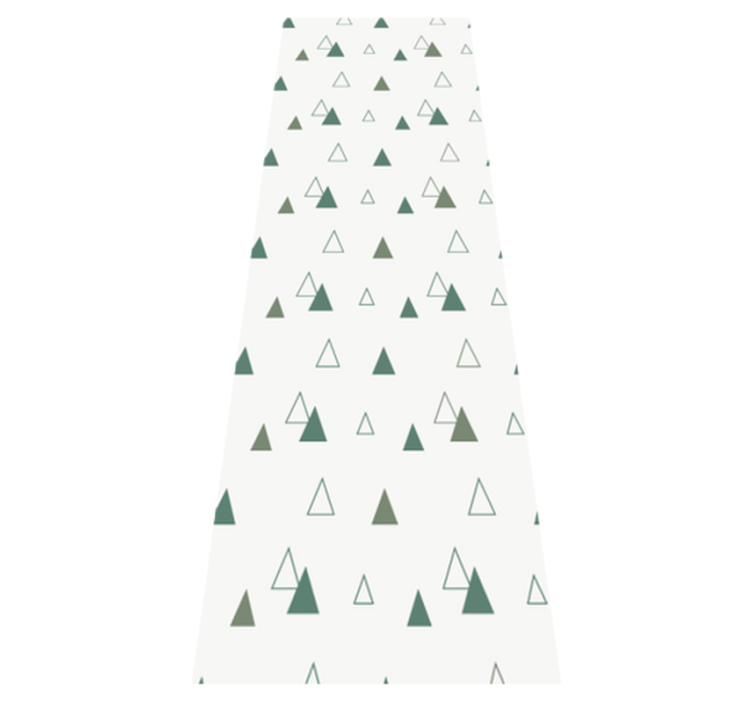 Triangles nature colours office vinyl rug - TenStickers