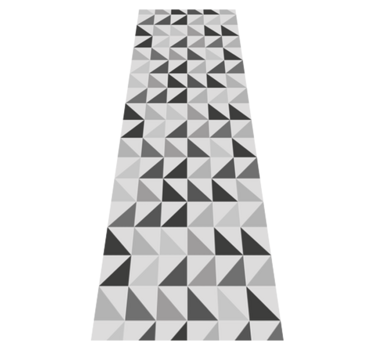 Office vinyl rug geometric triangles design - TenStickers