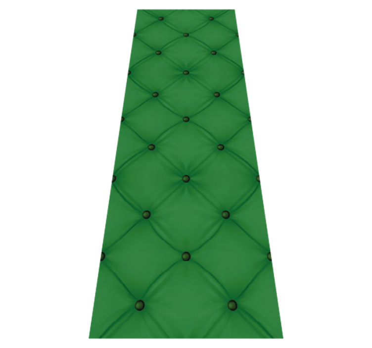 Bedroom vinyl rug in green velour diamond design - TenStickers