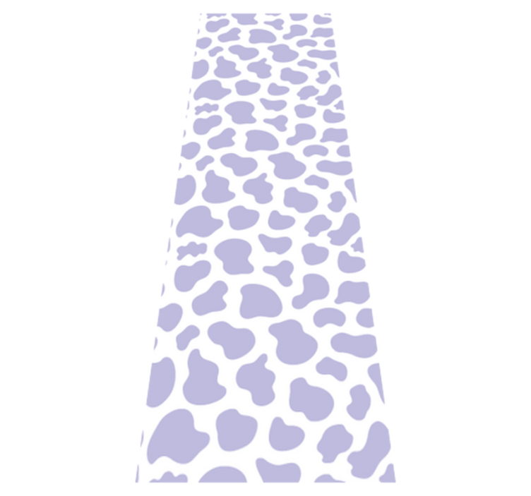 Bedroom vinyl rug in purple cow print - TenStickers