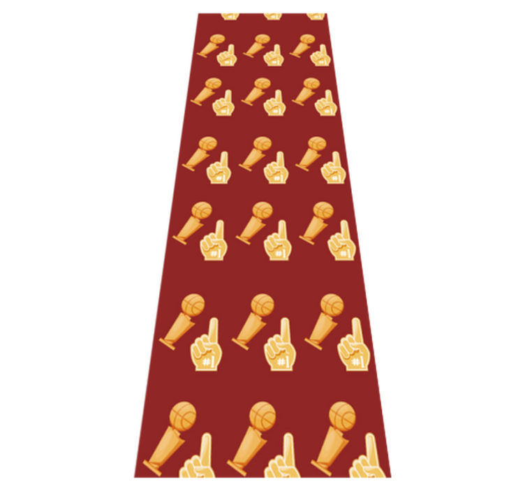 Bedroom vinyl rug basketball court design - TenStickers