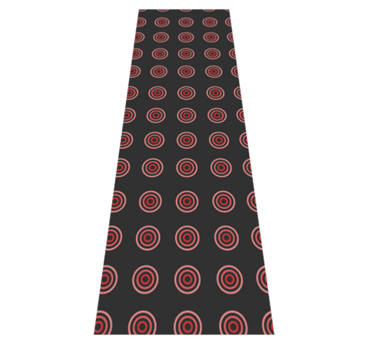 Bedroom vinyl rug red seamless round pattern - TenStickers