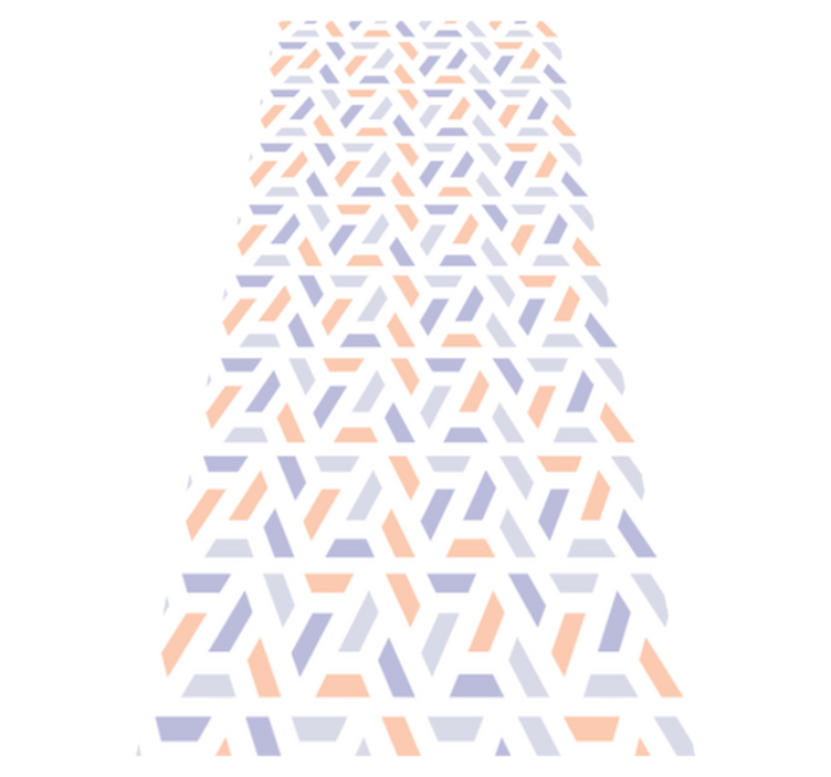 Bedroom vinyl rug with nordic geometric lines - TenStickers