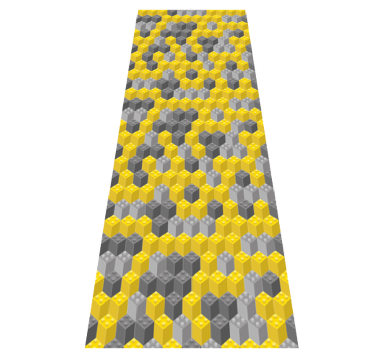 Bedroom vinyl rug in pantone building blocks - TenStickers