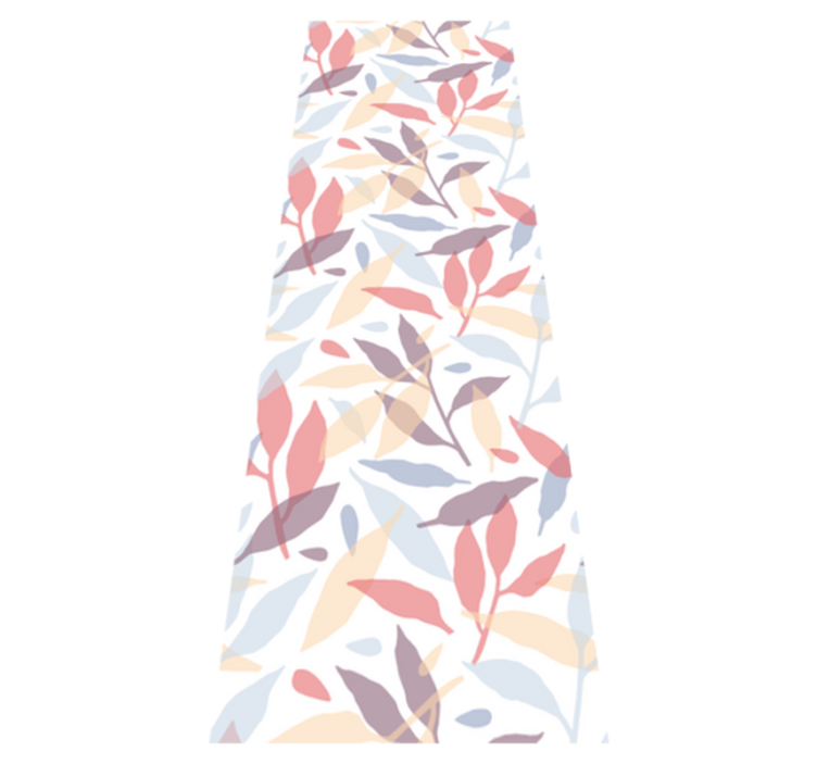 Colorful tree branches bedroom vinyl rug - TenStickers