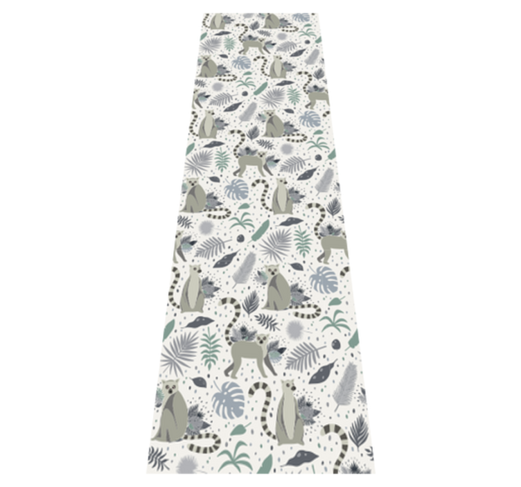 Nordic lemur bedroom vinyl rug - TenStickers