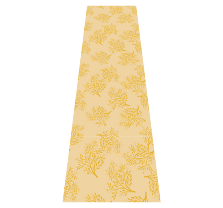 Bedroom vinyl rug with nordic orange trees design - TenStickers