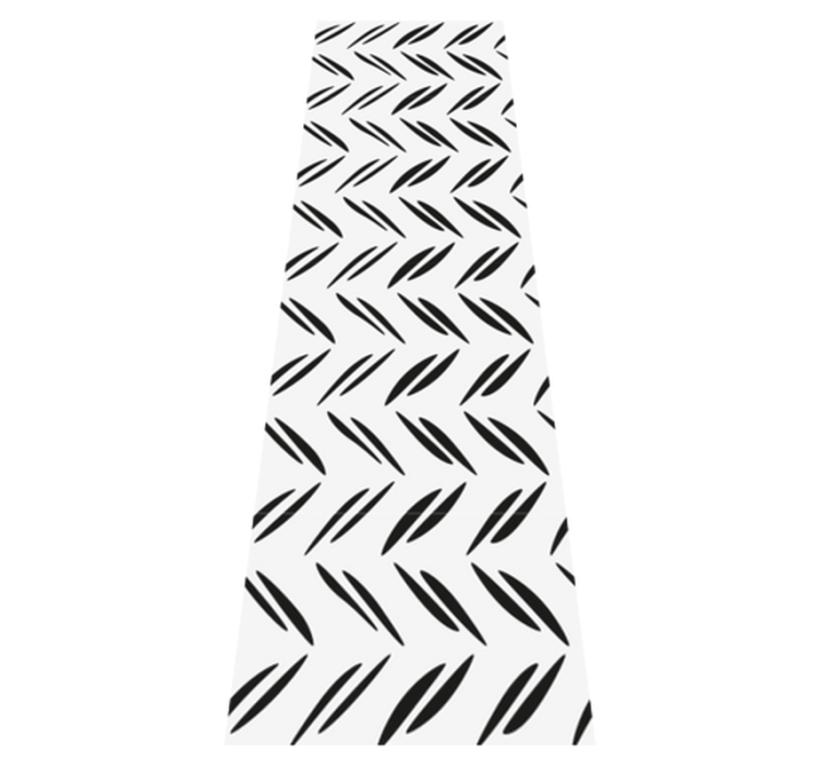 Bedroom vinyl rug in simple varied stripes - TenStickers