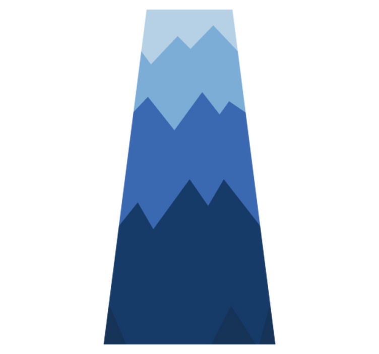 Bedroom vinyl rug in white and blue quilt pattern - TenStickers