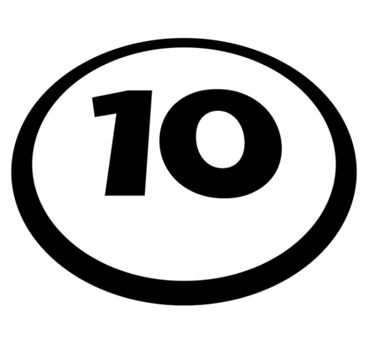 Customizable Circular Number bedroom rug - TenStickers