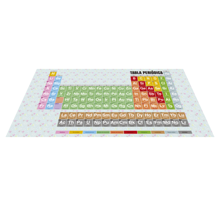 Periodic table kids vinyl rug - TenStickers