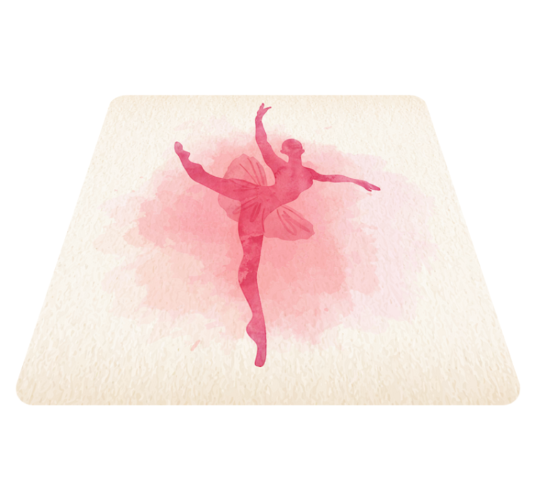 Watercolour dance vinyl rug - TenStickers