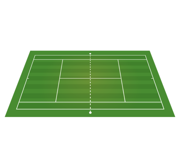 Tennis Court road vinyl rug - TenStickers