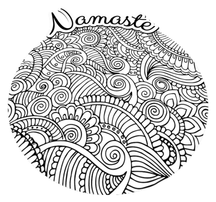 Namaste Mandala mandala vinyl rug - TenStickers
