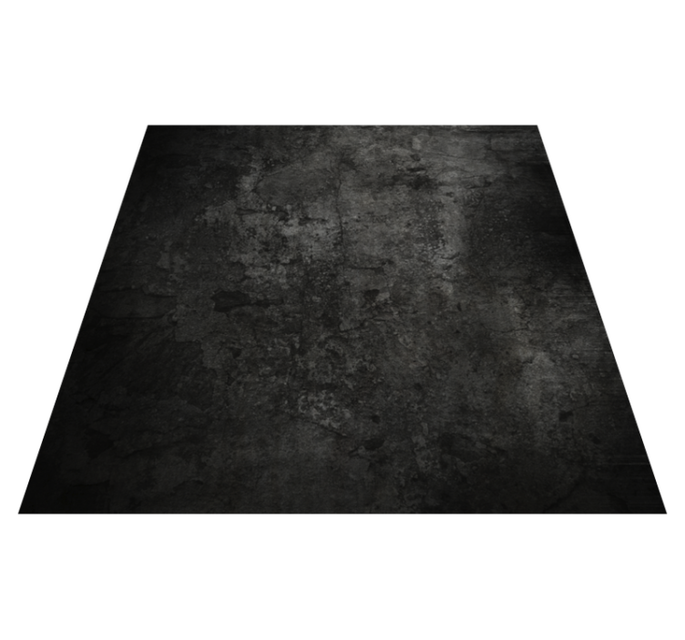 Charcoal Distressed textured vinyl rug - TenStickers