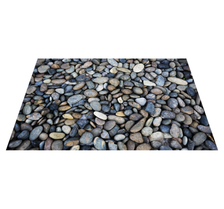 Pebble Motif stone effect vinyl rug - TenStickers