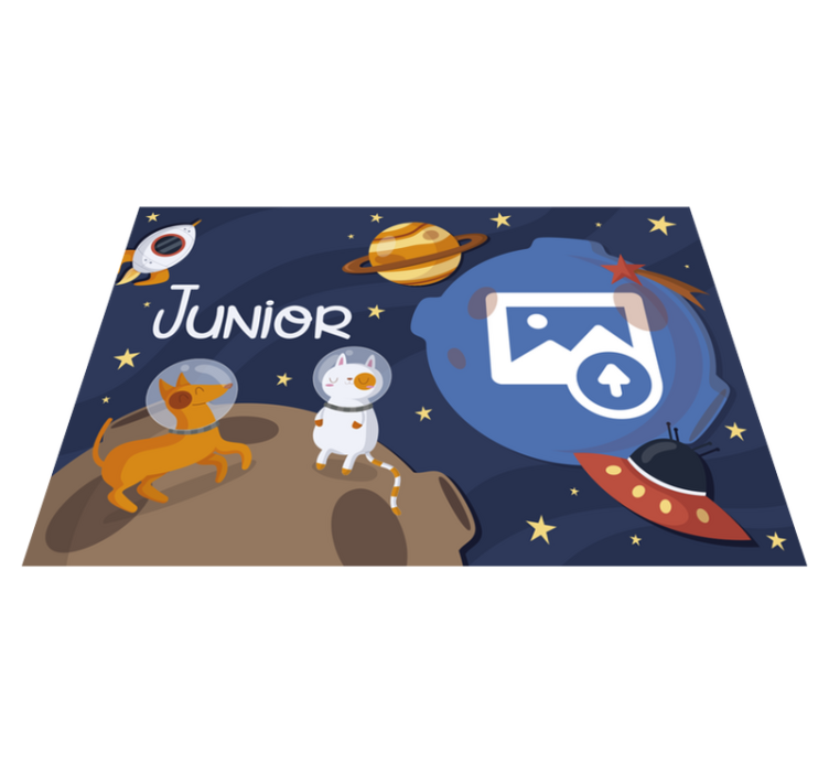 Space Themed custom vinyl rug - TenStickers